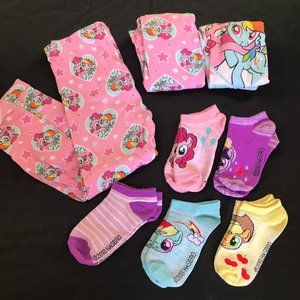 My Little Pony pajamas pjs socks bundle 5T rainbow
